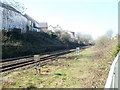 Railway lines west of Caerphilly railway station