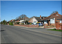 TG1404 : Bungalows in New Road, Hethersett by Evelyn Simak