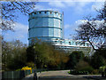 TQ2877 : Gas holder at Battersea by Thomas Nugent