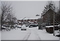 Hilltop in snow