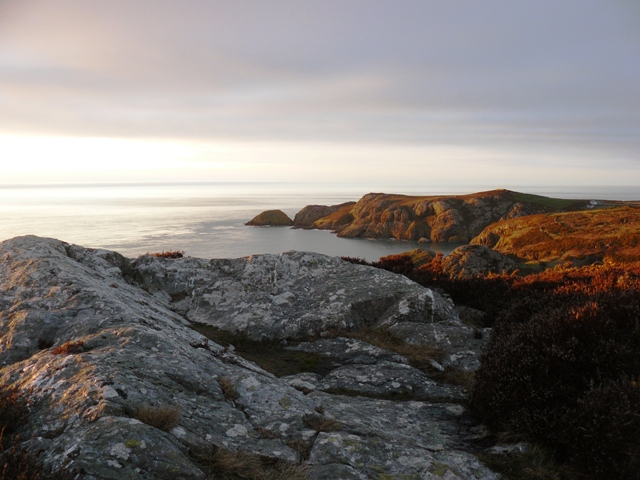 Rocky outcrop on the Pembrokeshire Coast Path