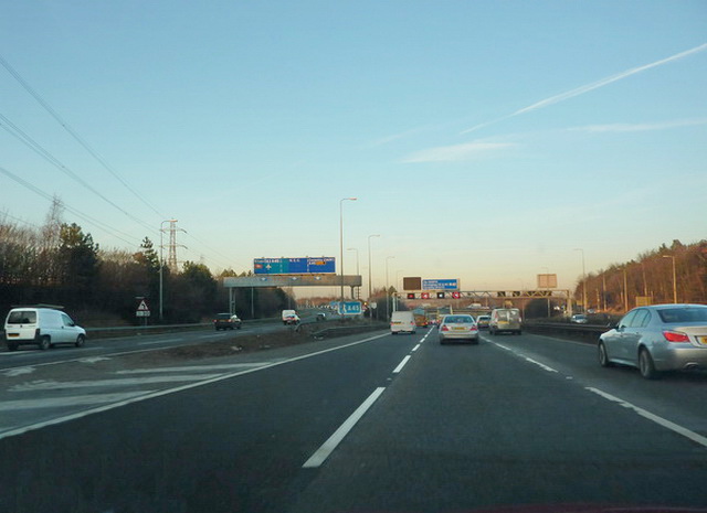 M42, Junction 6 © Alexander P Kapp cc-by-sa/2.0 :: Geograph Britain and ...