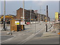 Tramway construction works, Sheffield Street