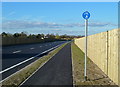 Cycle path along the new bypass, Alderley Edge