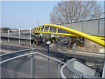TQ2081 : Footbridge over Western Avenue, the A40 by Robin Webster