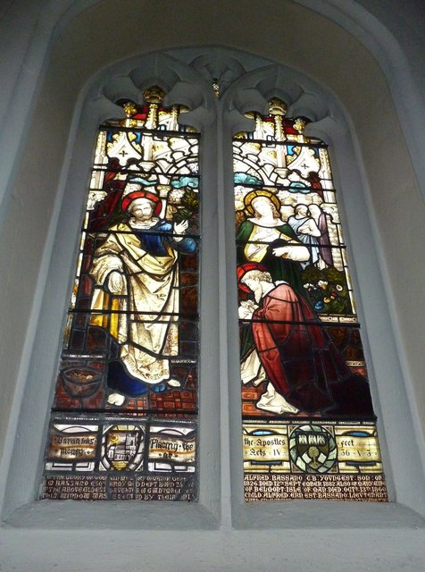 All Saints, Fulham: stained glass window (13)