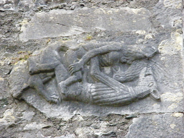 Carved Stone on Kilkea Castle