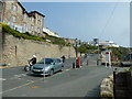 Motorcyclists descending onto Ventnor Esplanade