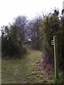 Footpath to the B1069 Church Road