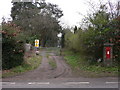 Postbox opposite Woolfords Lane on Thursley Road