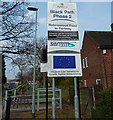 Entrance to Black Path cycle link, Portway, Wythenshawe