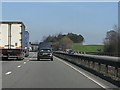 SK2604 : M42 Motorway approaching Bramcote Hall accommodation bridge by Peter Whatley
