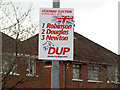 J3772 : Election poster, Belfast (1) by Albert Bridge
