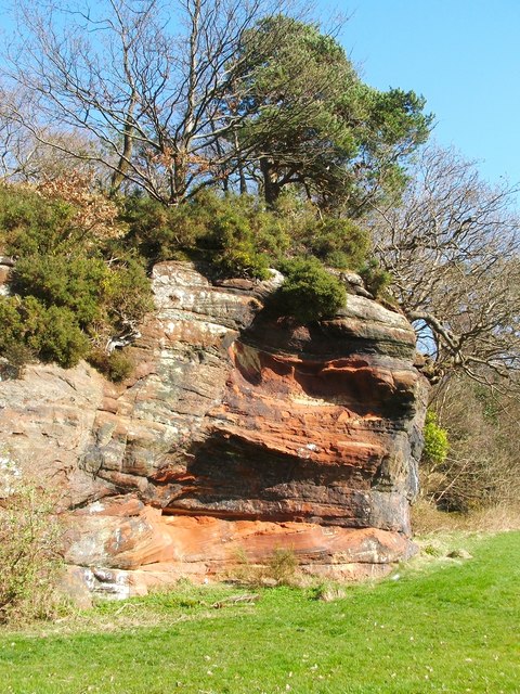 Remnants of a sea cave