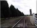 Railway Line to Wickham Market Railway Station