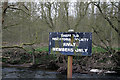 SK2662 : No fishing sign by The Derwent by David Lally