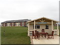 Looking Southeast from the Course Shelter to the Wychwood Park Hotel