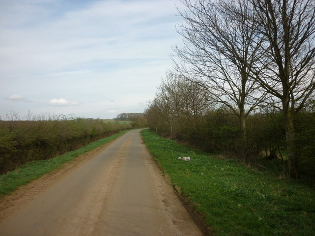 Kirton Road towards Kirton in Lindsey