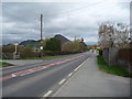 Part of the A458 Welshpool to Shrewsbury road in Cefn