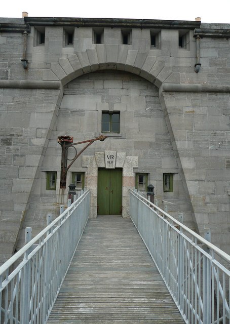 The entrance to the Martello Tower