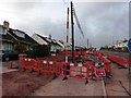 Roadworks near Tweenaway Crossroads, Paignton