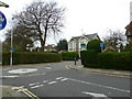 Mini-roundabout at the junction of South Street and St Lawrence Avenue