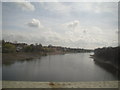 View of the Thames from the District line near Kew Gardens station