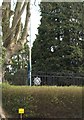 The PSNI flag flying at half mast at Hillsborough on the day of the funeral of the murdered Constable Ronan Kerr