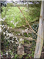 Stile on the footpath to Redhouse Road