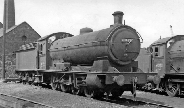 An 0-8-0 at Middlesbrough Locomotive Depot