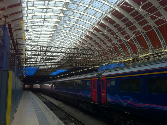 Newly refurbished roof at Paddington station