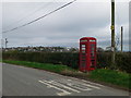 Telephone box on the B5426 at Wern