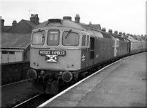 SY6779 : Class 33s at  Weymouth Station, 1981 by Rob Newman