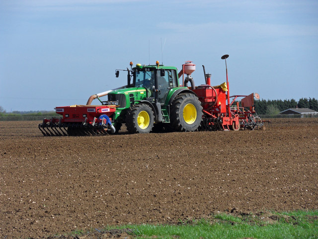 Seed Drilling near Bonby Lodge © David Wright cc-by-sa/2.0 :: Geograph ...