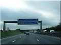 M6 sign gantry west of Cranage