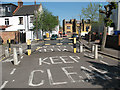 Traffic barrier on Ryfold Road