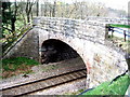 Bridge over the railway at Millhill