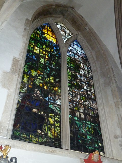 Oxford's Christ Church Cathedral: stained glass window (xiv)