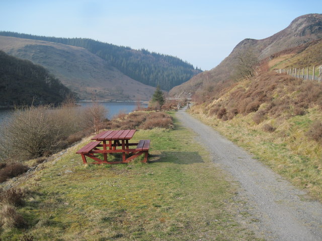 elan valley cycle route map