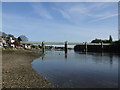 Kew Railway Bridge, seen from the Thames foreshore at Strand on the Green