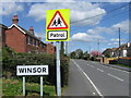 Winsor entrance sign