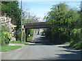 Railway crosses the road at Tytherington