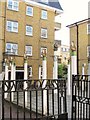 The courtyard of St. Nicholas Flats, Aldenham Street / Werrington Street, NW1