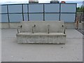 Concrete seat, Joe Mercer Way, Sportcity, Manchester