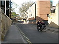 Cyclists in Blackhall Road