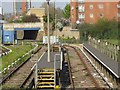 Stabling sidings, Docklands Light Railway depot, Poplar