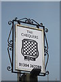 The Chequers Pub Sign