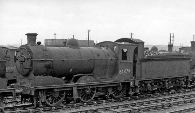 Condemned ex-NB 0-6-0 dumped with many other locomotives at Bathgate