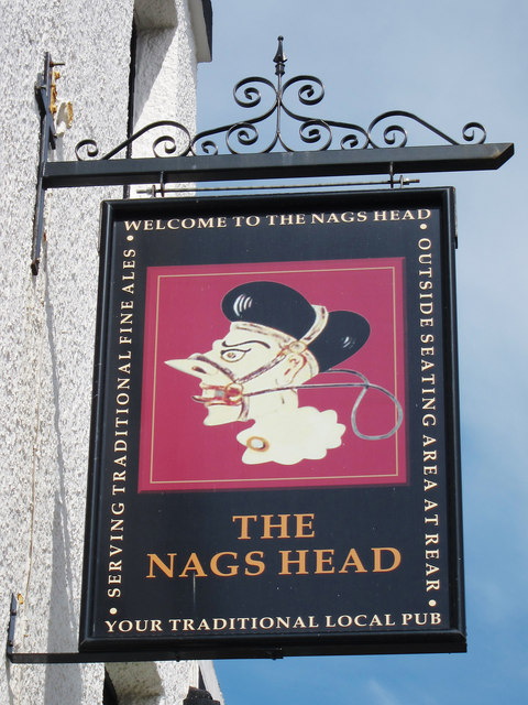 The Nags Head sign