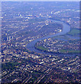 Chiswick, Fulham and the Thames from the air